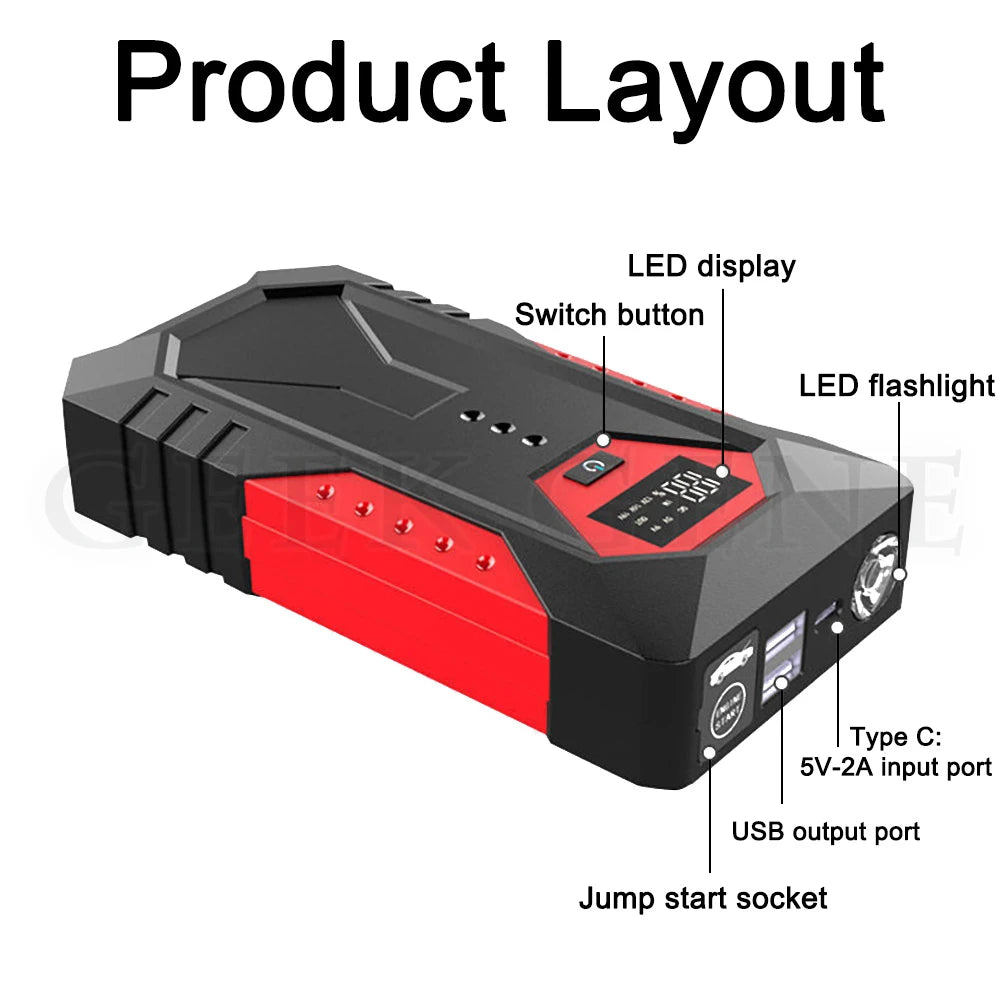 Starter Portable Power Bank Car Battery